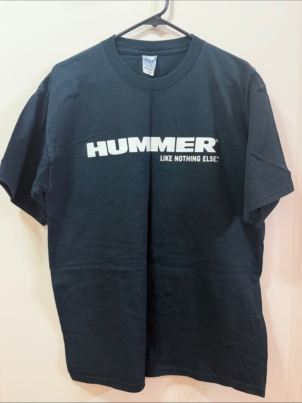 Gildan Activewear Men's Black Logo Hummer T‑Shirt Size Large NWOT